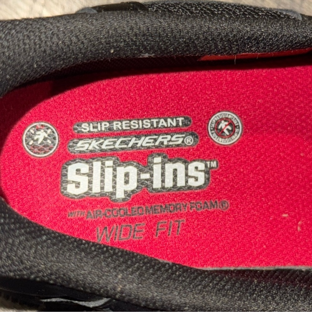 Authentic Skechers slip-ins slip resistant wide fit work sneakers sz mens 10.5 - Picture 5 of 13